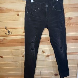 American Eagle black ripped jeans